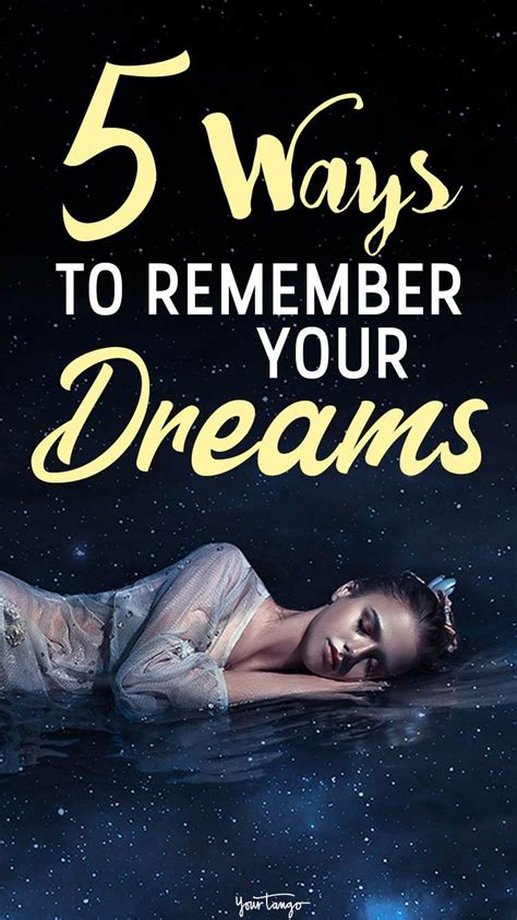 How To Remember Your Dreams 5 Helpful Tips For Dreams