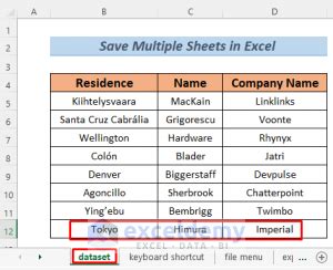 How To Save Multiple Sheets In Excel 6 Methods