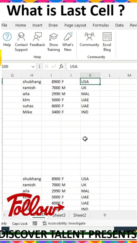 How To Set The Last Cell In Excel At Angeline Barron Blog