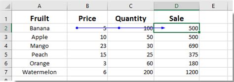 How To Show Arrows To Display The Relationship Between Formulas And