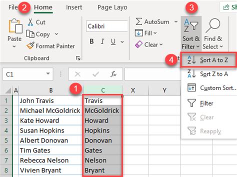 How To Sort By Last Name In Excel Amp Google Sheets Automate Excel