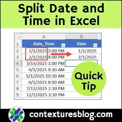 How To Split Date And Time In Excel