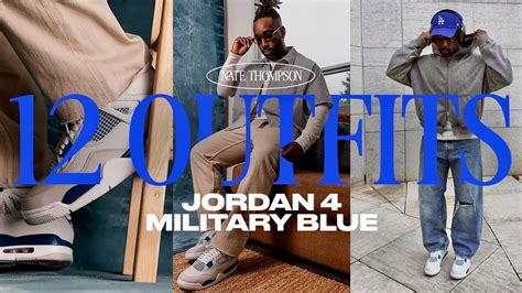 How To Style Jordan 4 Military Blue 12 Simple Outfits Youtube