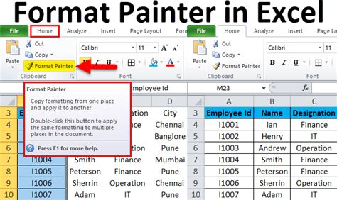 How To Use Format Painter In Excel How To Use Format Painter In Excel