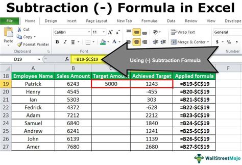 How To Use The Subtract Function In Excel Make Money Online