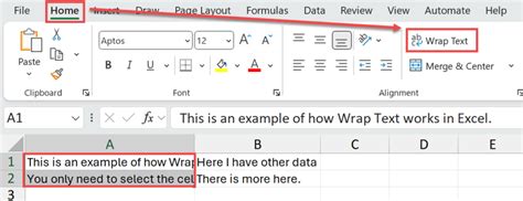 How To Wrap Text In Excel Xelplus Leila Gharani