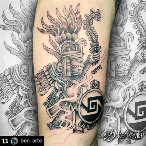 Huitzilopochtli Tattoo Design