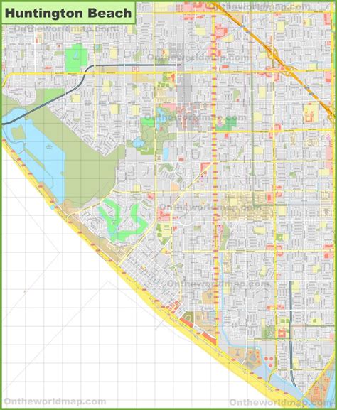 Huntington Beach Map Pdf Beach Map