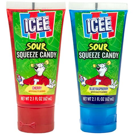Icee Sour Squeeze Candy Tubes 62Ml Icee Sour Squeeze Candy Tubes 62Ml