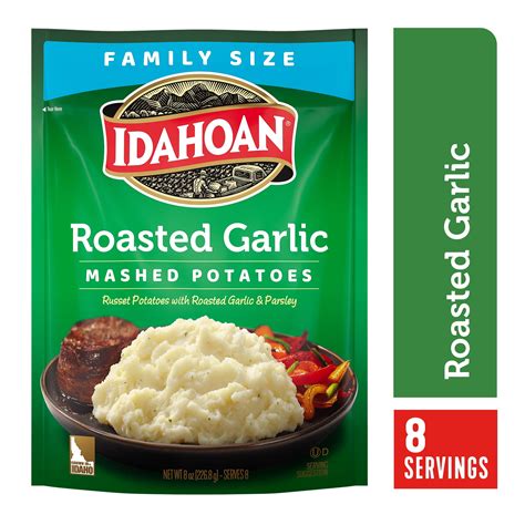 Idahoan Instant Roasted Garlic Mashed Potatoes 4 Oz Package Pack Of 12 Walmart Com