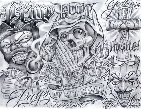 Image Result For Boog Tattoo Flash Stencils Chicano Art Tattoos