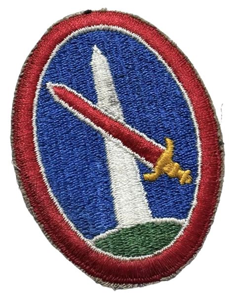 Imcs Militaria Us Ww2 Wwii Patch For Us Army Military District Of