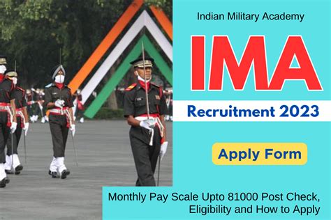 Indian Military Academy Recruitment 2023 Monthly Pay Scale Upto 81000