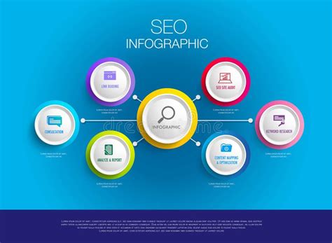 Infographic Template For 5 Steps Search Engine Optimization Business