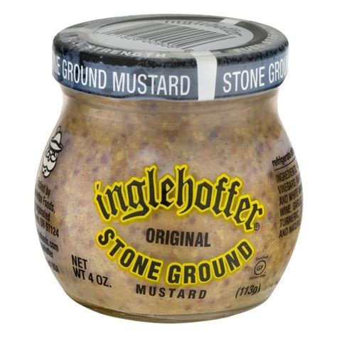 Inglehoffer Mustard Stone Ground Original Full Strength 4 Oz
