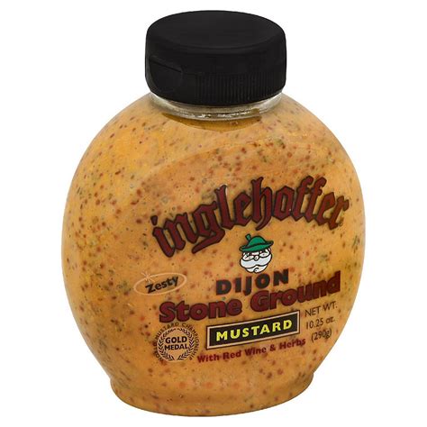 Inglehoffer Squeeze Dijon Mustard Stone Ground 10 25 Oz Pack Of 6