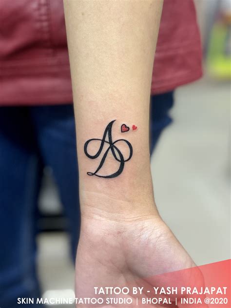Initial Tattoo Designs On Wrist