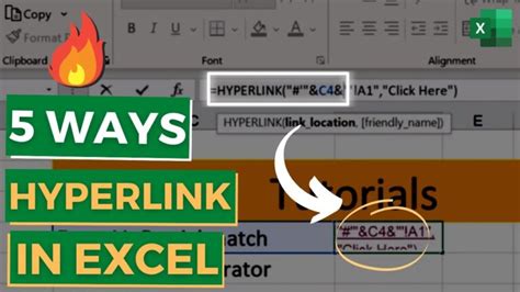 Insert Hyperlinks In Excel Step By Step Tutorial