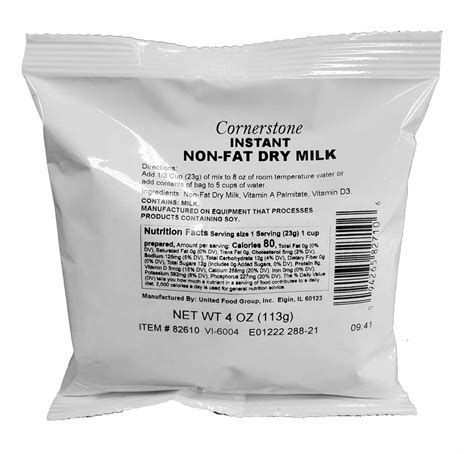 Instant Non Fat Dry Milk 150 Pack 4 Oz Dollardays