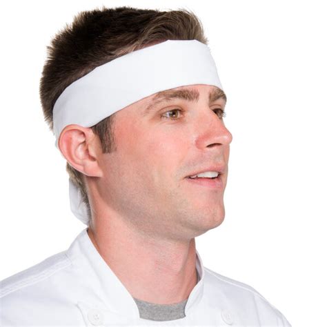 Intedge 37 X 14 White Chef Neckerchief Bandana