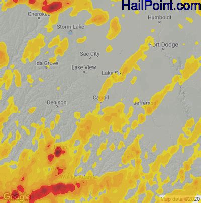 Interactive Hail Maps Hail Map For Carroll Ia