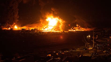 Israel Bombards Tehran Setting Oil Facilities Ablaze The New York Times