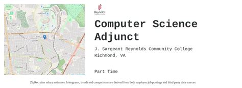 J Sargeant Reynolds Community College Computer Science Adjunct Job Richmond