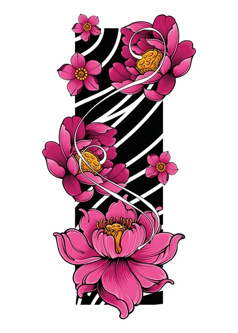 Japanese Floral Tattoo Designs