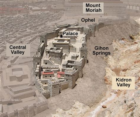 Jerusalem City Of David King Davids Palace And Gihon