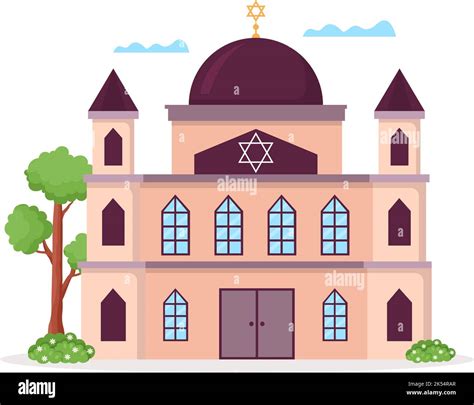 Jewish House Of Worship Stock Vector Images Alamy