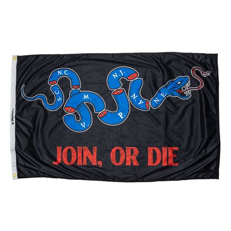 Join Or Die Flag Black Flag Bad Flag Store