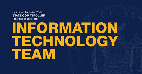 Join Our Information Technology Team Office Of The New York State Comptroller