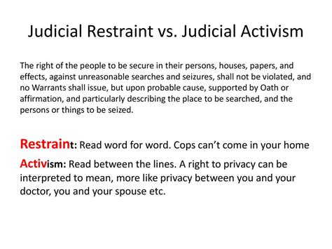 Judicial Activism vs Judicial Restraint: Debating Fairness and Control in Court