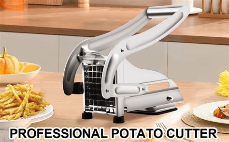 Junmofrench Fry Cutter Professional Potato Cutter Stainless Steel