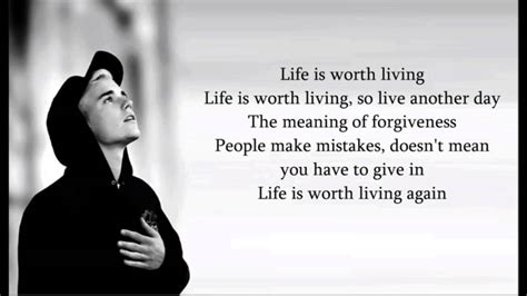 Justin Bieber Life Is Worth Living Lyrics