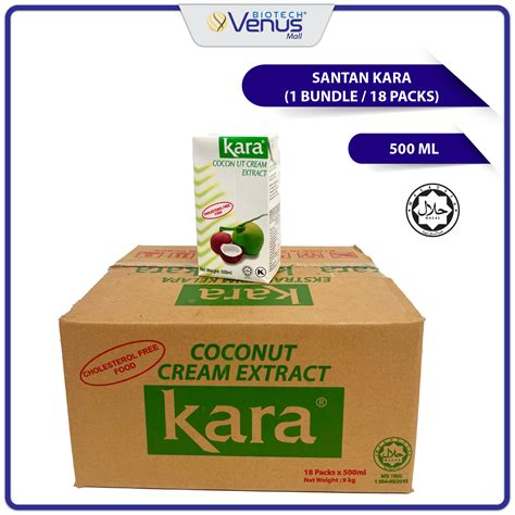 Kara Santan Krim Kotak Karton 18 X 500 Ml 12 X 1000 Ml Halal