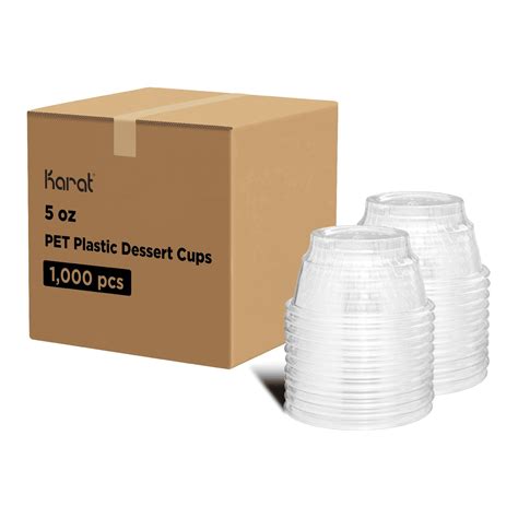 Karat C Kd5 5 Oz Pet Dessert Cups Case Of 1000