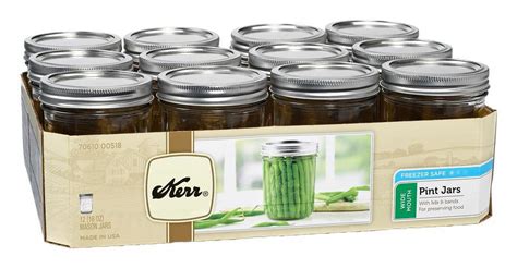 Kerr Wide Mouth Pint Mason Jars 12 Ct Delivery Near Me Doordash