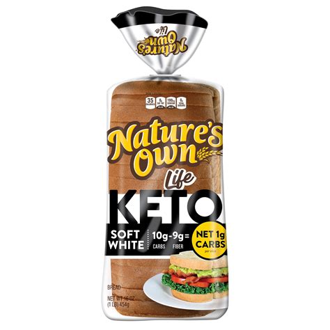 Keto Soft White Net 1 Carb Bread Nature S Own