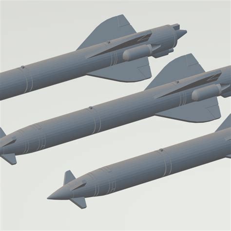 Kh 66 And Kh 23 Air To Surface Missiles 1 72 Scale Model 3D Model 3D Printable Cgtrader