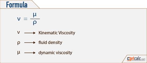 Kinematic Viscosity Equation Tessshebaylo