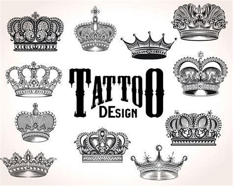 King Crown Tattoo Design