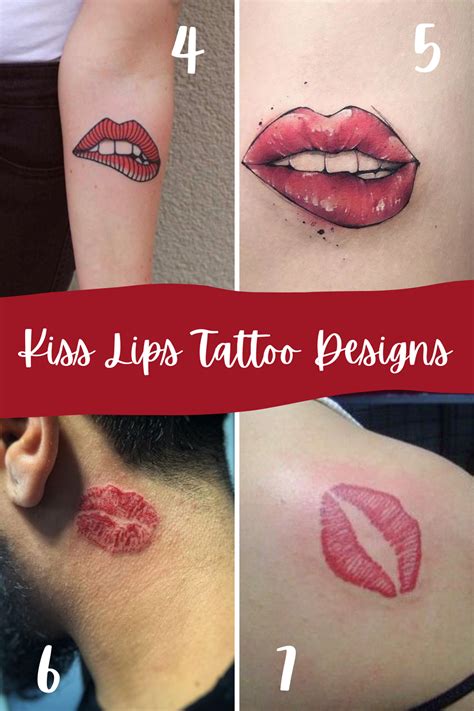 Kiss Lips Tattoo On Neck Meaning Lipstutorial Org