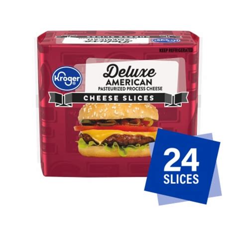 Kroger Deluxe American Sliced Cheese 24 Slices 16 Oz Fred Meyer