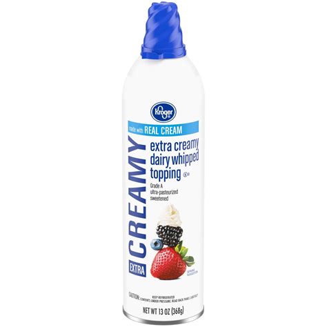 Kroger Extra Creamy Whipped Topping 8 Oz Fred Meyer