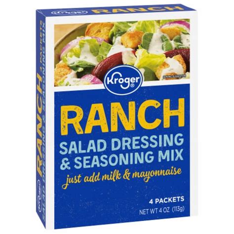 Kroger Ranch Salad Dressing Seasoning Mix Packet 4 Ct 1 Oz Kroger