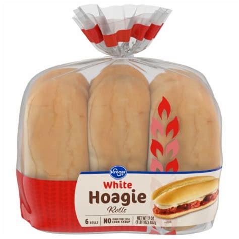 Kroger White Hoagie Rolls 6 Ct Fry S Food Stores