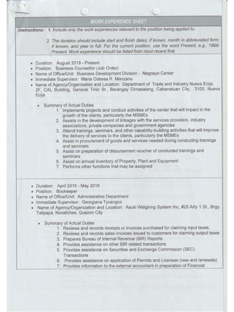L Flores Working Experience Sheet Compressed 2 Pdf L Flores Working Experience Sheet Compressed 2 Pdf