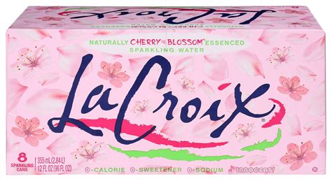 La Croix Cherry Blossom Sparkling Water 96 Fluid Ounce 3 Per Case La Croix Cherry Blossom Sparkling Water 96 Fluid Ounce 3 Per Case