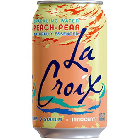 Lacroix Peach Pear Sparkling Water 12 Fl Oz 12 Count The Fresh Grocer